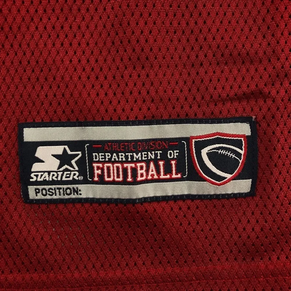 Starter Brand Department Of Football Jersey Youth‎ Size L 10/12 Red Grey